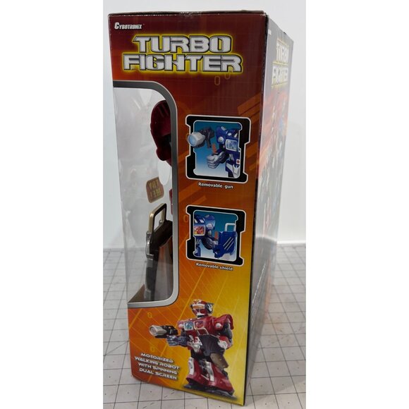 CYBOTRONiX Turbo Fighter Red Attack Robot 15” Mars Autotron New NOS - Picture 5 of 7